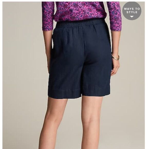 Pure Jill Linen Pull-On Shorts Size M - Picture 5 of 10